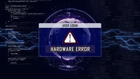 HARDWARE ERROR and Earth Connections Network, Animation, Background, Loop Video stock 165964338