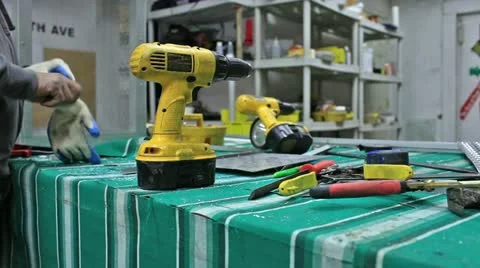 Hardware Gloves Video stock 12502264