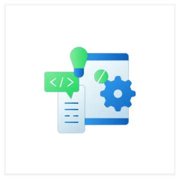 Hardware platform flat icon Illustrazione stock