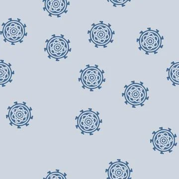 Hardware scalability quantum computer glyph vector seamless pattern Stock-Illustration