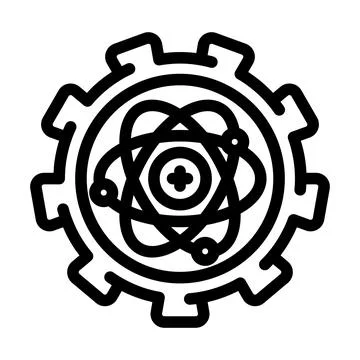 Hardware scalability quantum computer line icon vector illustration イラスト素材