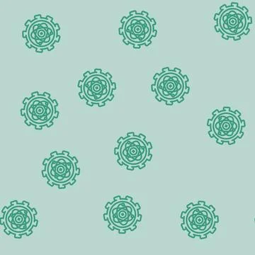 Hardware scalability quantum computer line vector seamless pattern 스톡 일러스트