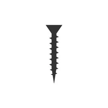 Hardware, screw icon. Vector illustration, flat design. Stock Illustration