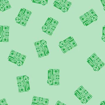 Hardware shop shop glyph vector seamless pattern Stock Illustration