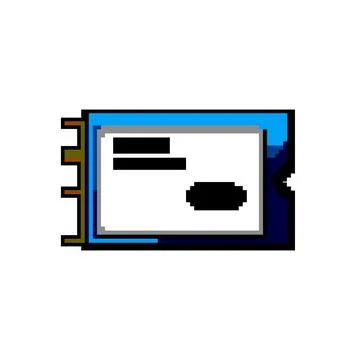 Hardware ssd storage game pixel art vector illustration Illustrazione stock
