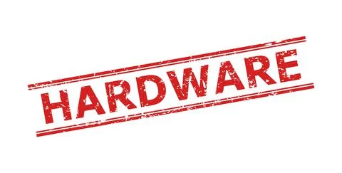 HARDWARE Stamp with Rubber Texture and Double Parallel Lines Illustrazione stock