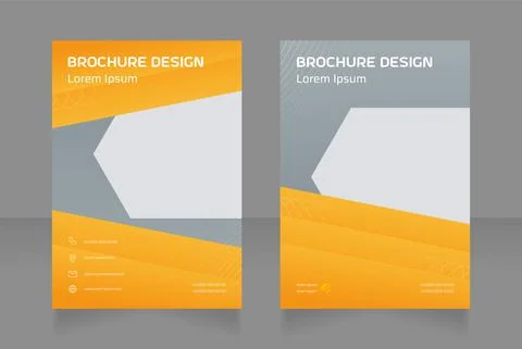 Hardware store blank brochure design Stock Illustration