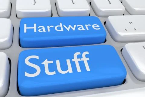 Hardware Stuff concept Illustrazione stock