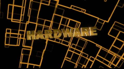 Hardware Technology Word with background Stock Footage 294578721