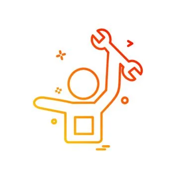 Hardware tools icon design vector Stock Illustration