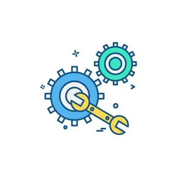 Hardware tools icon design vector Stock Illustration