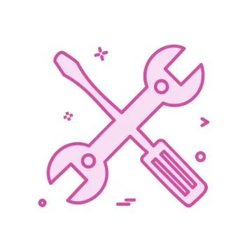 Hardware tools icon design vector Stock Illustration