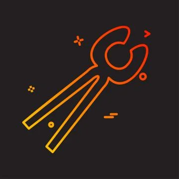 Hardware tools icon design vector Stock Illustration