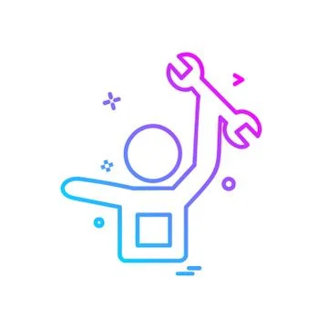 Hardware tools icon design vector Stock Illustration