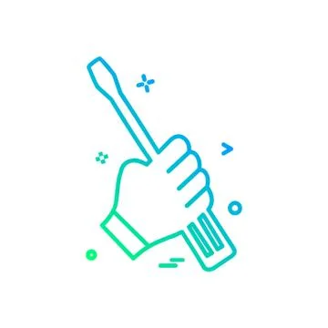 Hardware tools icon design vector Stock Illustration