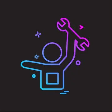 Hardware tools icon design vector Stock Illustration