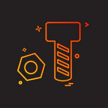 Hardware tools icon design vector Stock Illustration