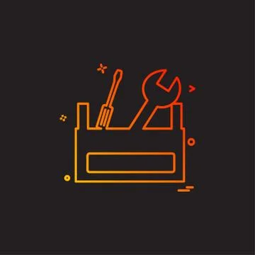 Hardware tools icon design vector Stock Illustration