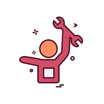 Hardware tools icon design vector Stock Illustration