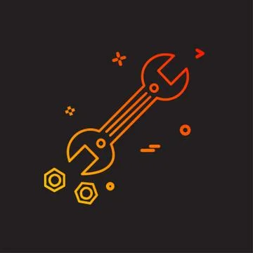 Hardware tools icon design vector Stock Illustration
