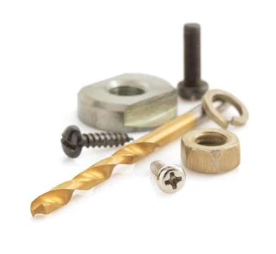 Hardware tools  on white Stock Photos