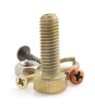 Hardware tools  on white Stock Photos