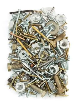 Hardware tools on white Stock Photos