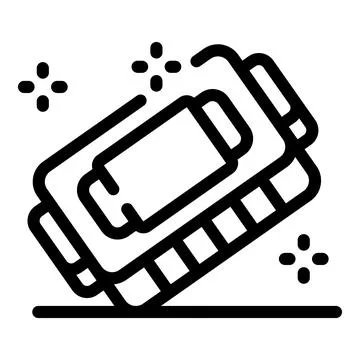 Hardware upgrade installing new random access memory modules Stock Illustration