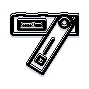 Hardware wallet protecting cryptocurrency assets in digital finance Stock Illustration