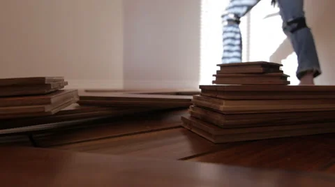 Hardwood flooring 2 動画素材 49758542