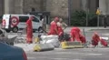 Hardworker reparing the parking HD Footage