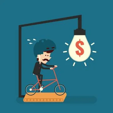 Hardworking concept Stock Illustration