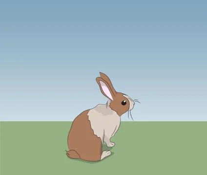 Hare gray vector Stock Illustration