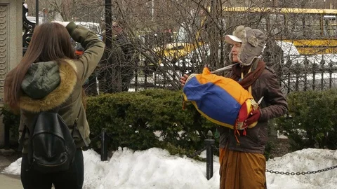 Hare Krishna Boston Video stock 87636435