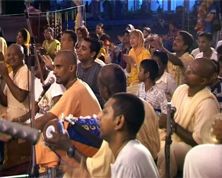 Hare Krishna Devotees Chanting Stock Footage 282193