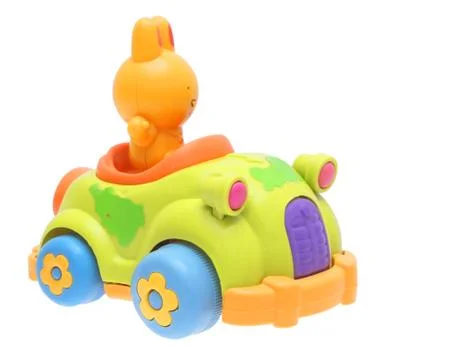 Hare on the machine. Stock Photos