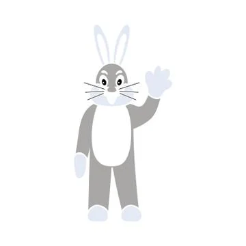 Hare Puppet Doll Icon Stock Illustration