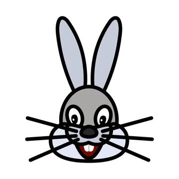 Hare Puppet Doll Icon Stock Illustration