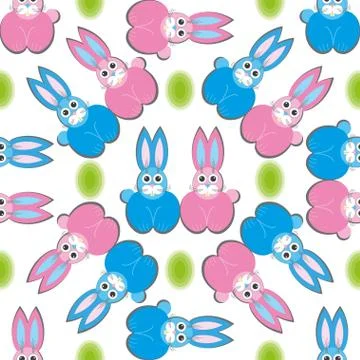 Hare rabbit easter Stock Illustration