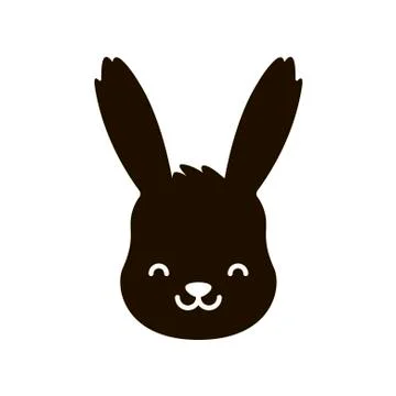 Hare rabbit icon on white background. Vector illustration in trendy flat style Stock Illustration