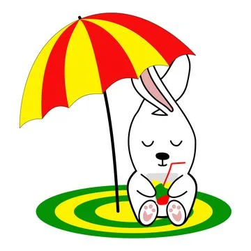 Hare, rabbit symbol year 2023 Stock Illustration