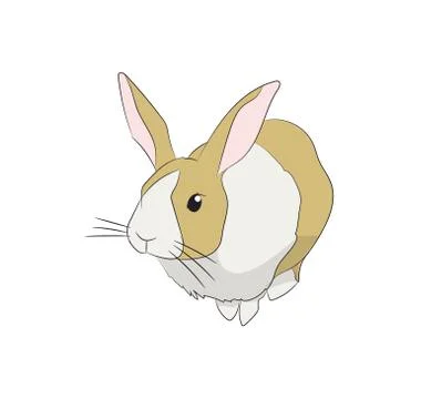 Hare sits vector Stock Illustration