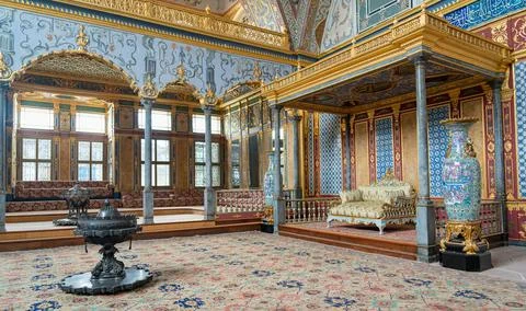 Harem is important part of the Topkapi Palace Stock Photos