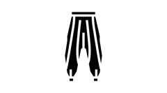 Capri Pants Clothes Line Icon Vector. Capri Pants Clothes Sign