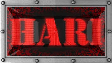 Hari on led Stock Footage 8762411