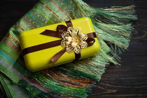 Hari Raya or Eid background with Malay Muslim traditional culture design. Stock Photos