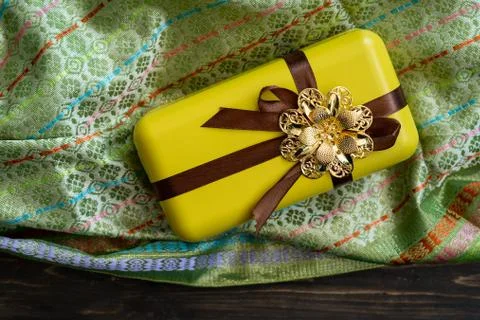 Hari Raya or Eid background with Malay Muslim traditional culture design. Stock Photos