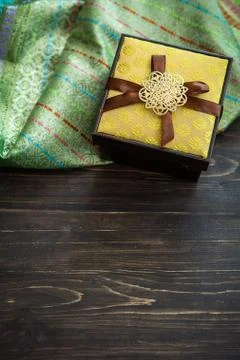 Hari Raya or Eid background with Malay Muslim traditional culture design. Stock Photos