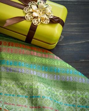 Hari Raya or Eid background with Malay Muslim traditional culture design. Stock Photos