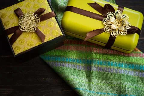 Hari Raya or Eid background with Malay Muslim traditional culture design. Stock Photos